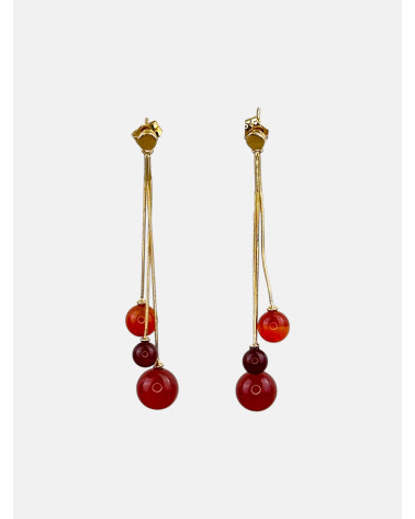 PENDIENTES TRIPLE ÁGATA CARLEONA