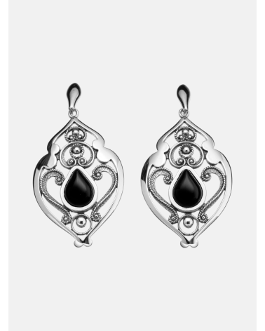 PENDIENTES INTEMPORAL AZABACHE GRANDES BARRA