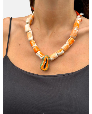 COLLAR COPACABANA PAPAYA