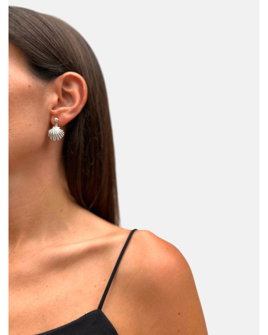 PENDIENTES CONCHA BOLITA GRANDE