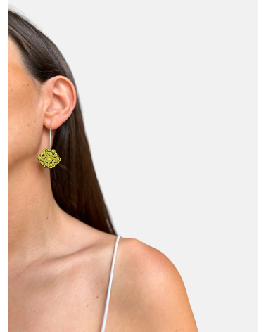 PENDIENTES FILIGRANA ROMBO GANCHO