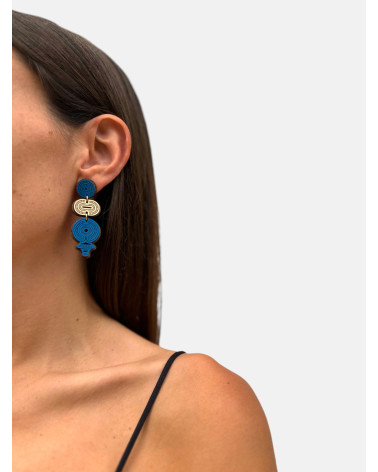 PENDIENTES TORQUES TRIPLE ALARGADOS