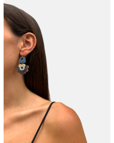 PENDIENTES TORQUES DOBLE REDONDOS
