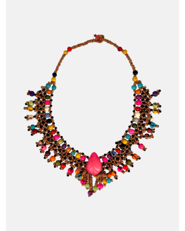COLLAR SEMILLAS SATERÉ MULTICOLOR