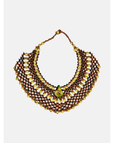 COLLAR SEMILLAS SATERÉ VERDE