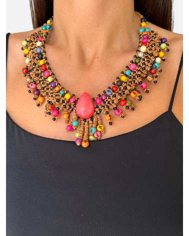 COLLAR SEMILLAS SATERÉ MULTICOLOR
