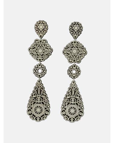 PENDIENTES FILIGRANA LÁGRIMA CUÁDRUPLE