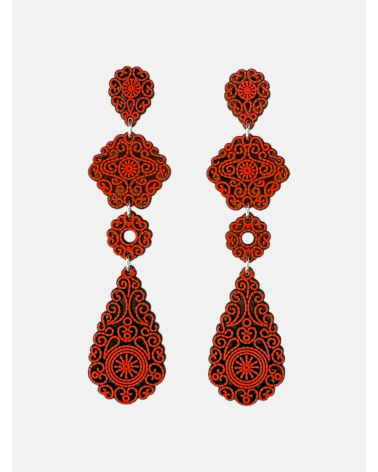 PENDIENTES FILIGRANA LÁGRIMA CUÁDRUPLE