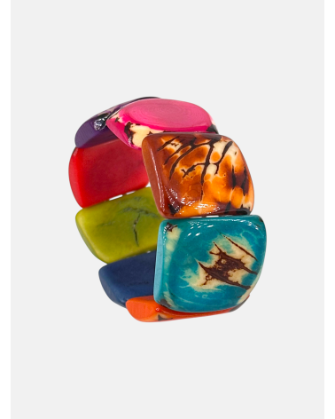PULSERA SEMILLAS JARINA MULTICOLOR
