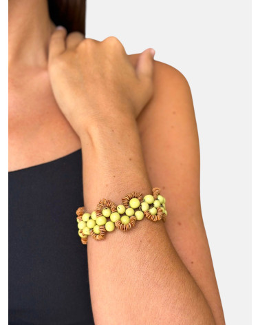PULSERA SEMILLAS SATERÉ VERDE