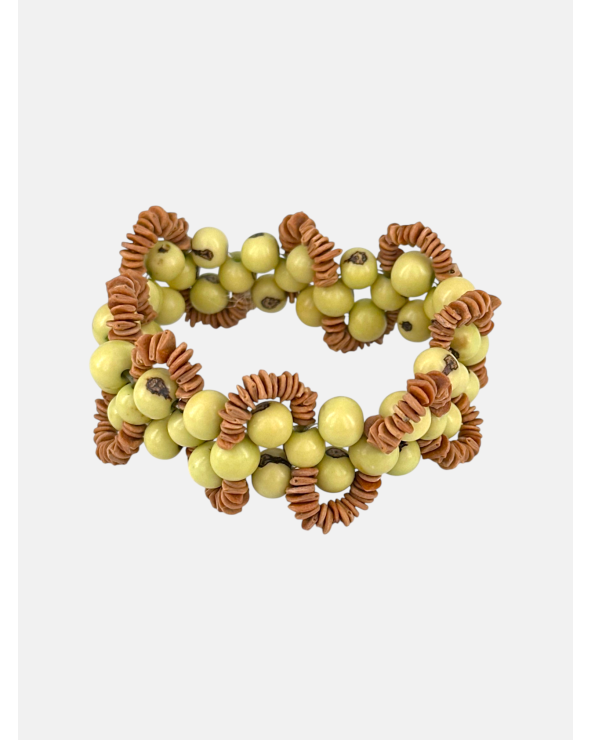 PULSERA SEMILLAS SATERÉ VERDE