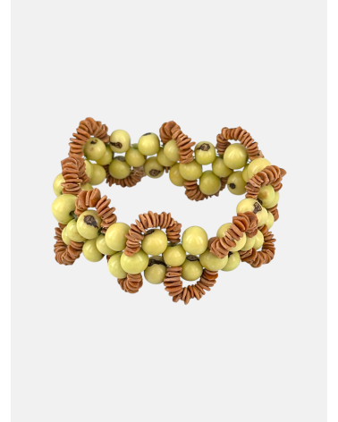 PULSERA SEMILLAS SATERÉ VERDE