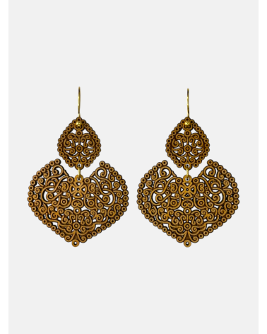 PENDIENTES LAÇA DOBLE