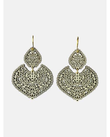 PENDIENTES LAÇA DOBLE