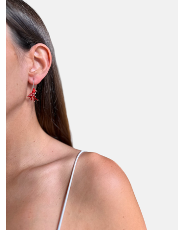 PENDIENTES ANÉMONA GANCHO
