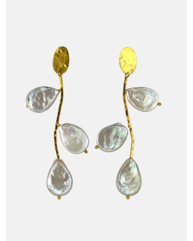 PENDIENTES RAMA PERLAS