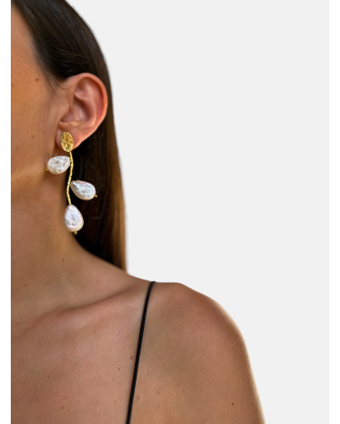 PENDIENTES RAMA PERLAS