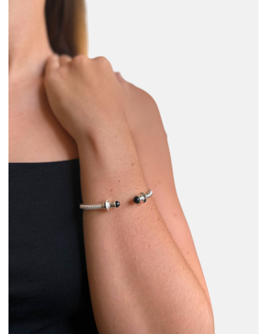 PULSERA TORQUE AZABACHE LISO