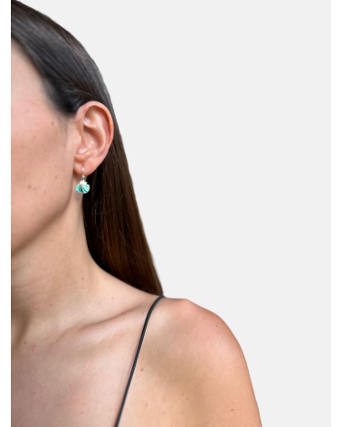 PENDIENTES CONCHA ESMALTE GANCHO