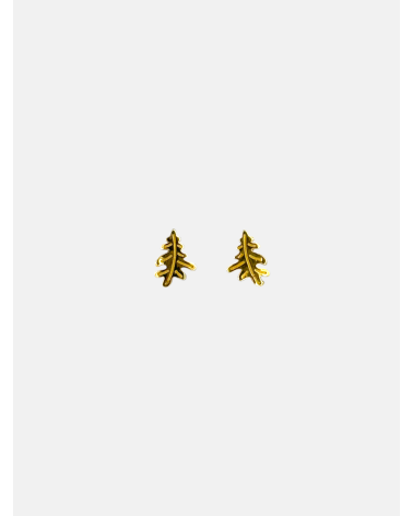 PENDIENTES CARBALLO MINI CHAPADOS