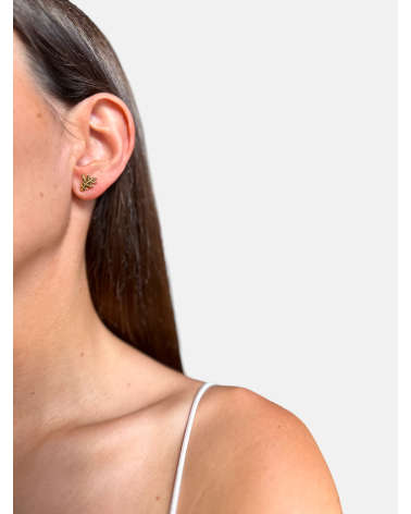 PENDIENTES CARBALLO MINI CHAPADOS
