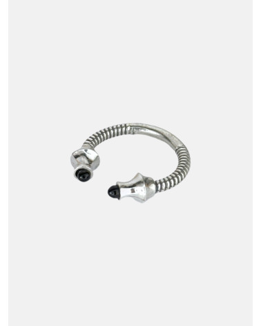 ANILLO TORQUE AZABACHE LISO