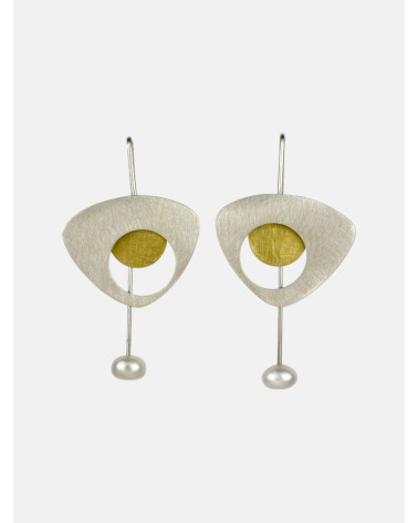 PENDIENTES OVALES PERLA