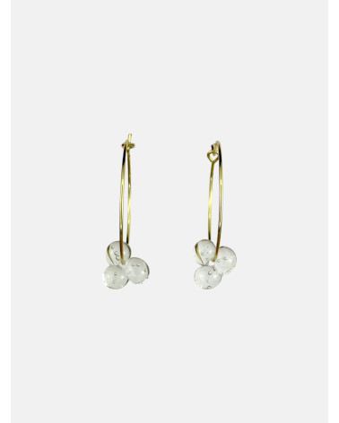 PENDIENTES FLOR ARO