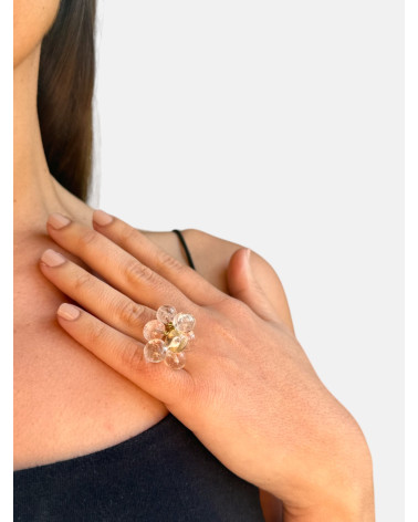 ANILLO FLOR II VIDRIO