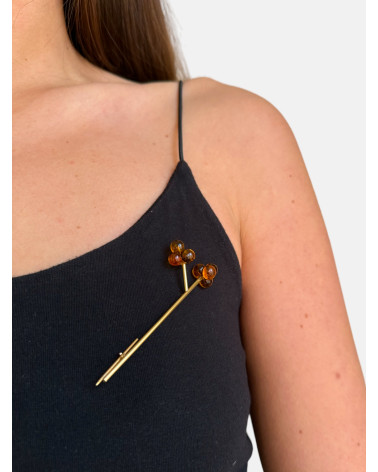 BROCHE FLOR VIDRIO