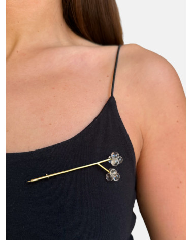 BROCHE FLOR VIDRIO
