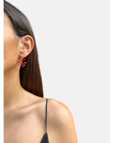 PENDIENTES ANÉMONA GANCHO REDONDOS