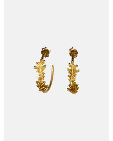 PENDIENTES CARBALLO ARO CHAPADOS