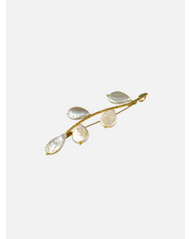 BROCHE RAMA PERLAS