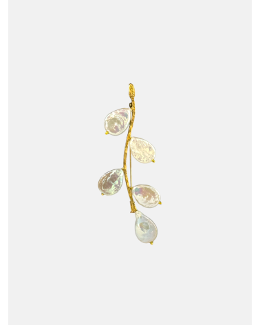 BROCHE RAMA PERLAS