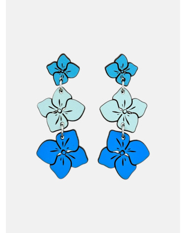 PENDIENTES HORTENSIA TRIPLE