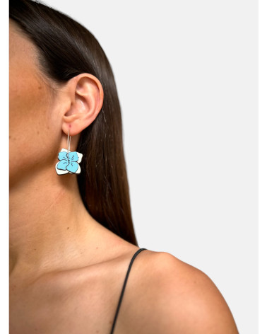 PENDIENTES HORTENSIA GANCHO LARGO