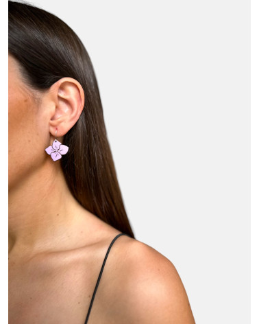 PENDIENTES HORTENSIA GANCHO