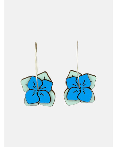 PENDIENTES HORTENSIA GANCHO LARGO