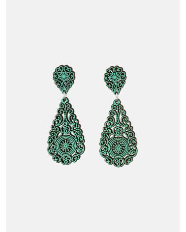 PENDIENTES FILIGRANA LÁGRIMA DOBLE