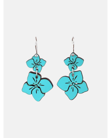 PENDIENTES HORTENSIA DOBLE GANCHO
