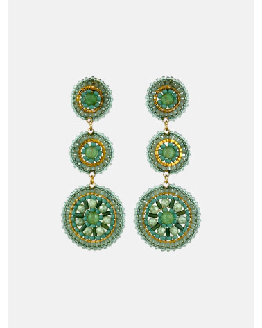 PENDIENTES MANDALA TRIPLE PEQUEÑOS