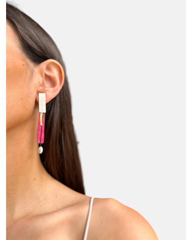 PENDIENTES SILUETA PERLA