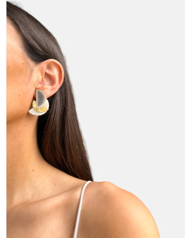 PENDIENTES GEO MIKADO LATÓN