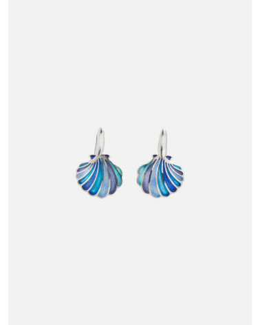 PENDIENTES CONCHA ESMALTE BARRA