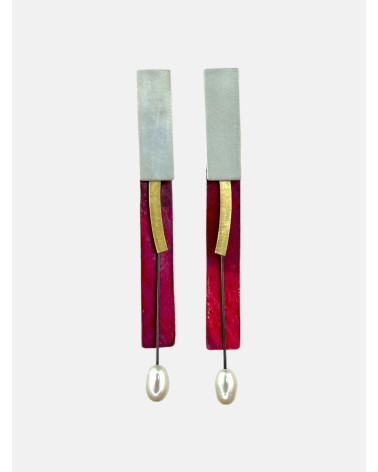 PENDIENTES SILUETA PERLA