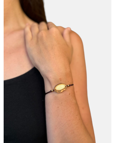 PULSERA PANDERETA PIEL