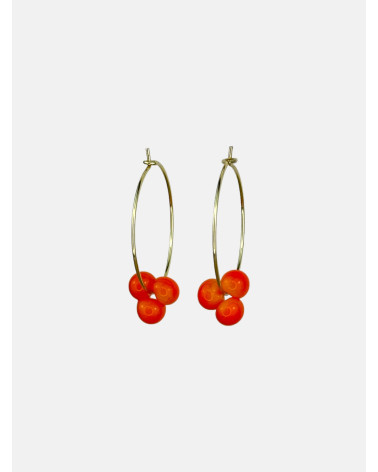 PENDIENTES FLOR ARO