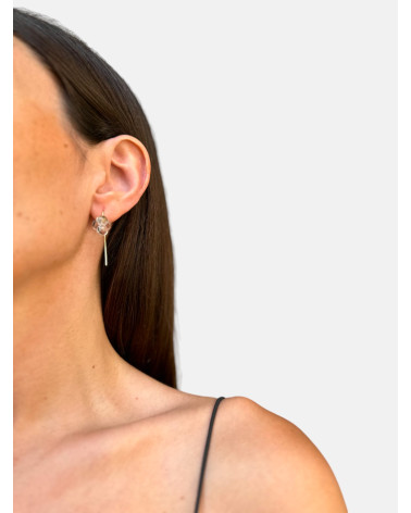 PENDIENTES FLOR GANCHO