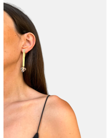 PENDIENTES FLOR BARRA